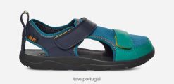 Teva crianças furacão procurado HP48349 coral azul multi