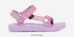 Teva crianças pequenas brilho universal original HP48340 lilás pastel