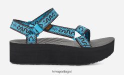 Teva flatform universal feminino HP4848 bandana aquário