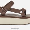 Teva flatform universal feminino HP4852 marrom/bétula