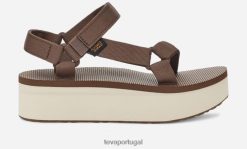 Teva flatform universal feminino HP4852 marrom/bétula