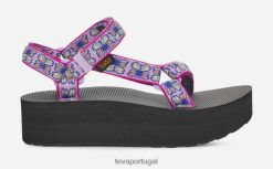 Teva flatform universal feminino HP4853 borboleta lilás