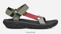Teva furacão xlt2 para todos os gêneros HP48229 olivina/tijolo vermelho multi