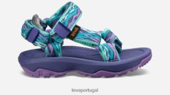 Teva furacão xlt 2 para crianças grandes HP48332 delmar mar vidro/roxo