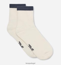 Teva meia de quarto de todos os gêneros HP48140 marshmallow/miragem azul