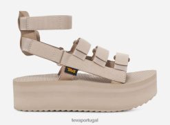 Teva mevia flatform feminina HP48378 pena cinza