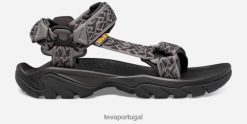 Teva terra fi 5 universal masculino HP48257 trilha ondulada preta