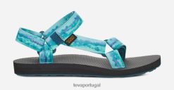 Teva tie-dye universal original feminino HP48130 sorvete coral azul