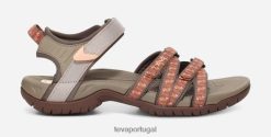 Teva tira feminina HP4816 empilha bronzeado/laranja
