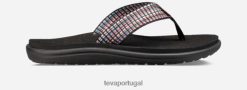Teva voya flip feminino HP4855 bar street multi preto
