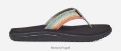 Teva voya flip feminino HP4858 multi cinza antíguo