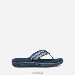 Teva voya flip para crianças grandes HP48163 kishi azul escuro